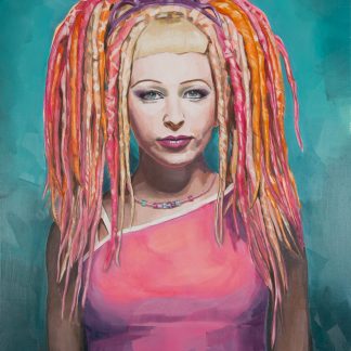 J'assume - peinture de portrait, regard frontal - cbaud