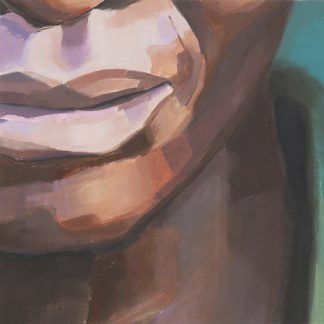 Fragment bouche 3 - peinture artistique, gros plan - cbaud