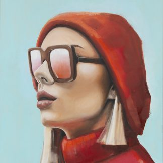 Chaperon Rouge - peinture de portrait - cbaud